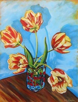 Tulips in a Glass Vase - NFS