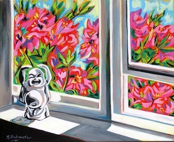 Buddah with a Garden View - SOLD